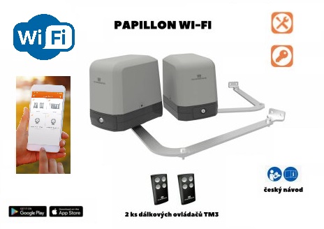 АВТОМАТИКА ДЛЯ РОЗПАШНИХ ВОРІТ Powertech Papillon 250 WI-FI