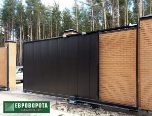 Откатная конструкция ворот