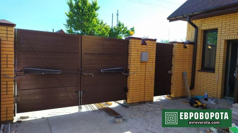 дворовые сэндвич ворота